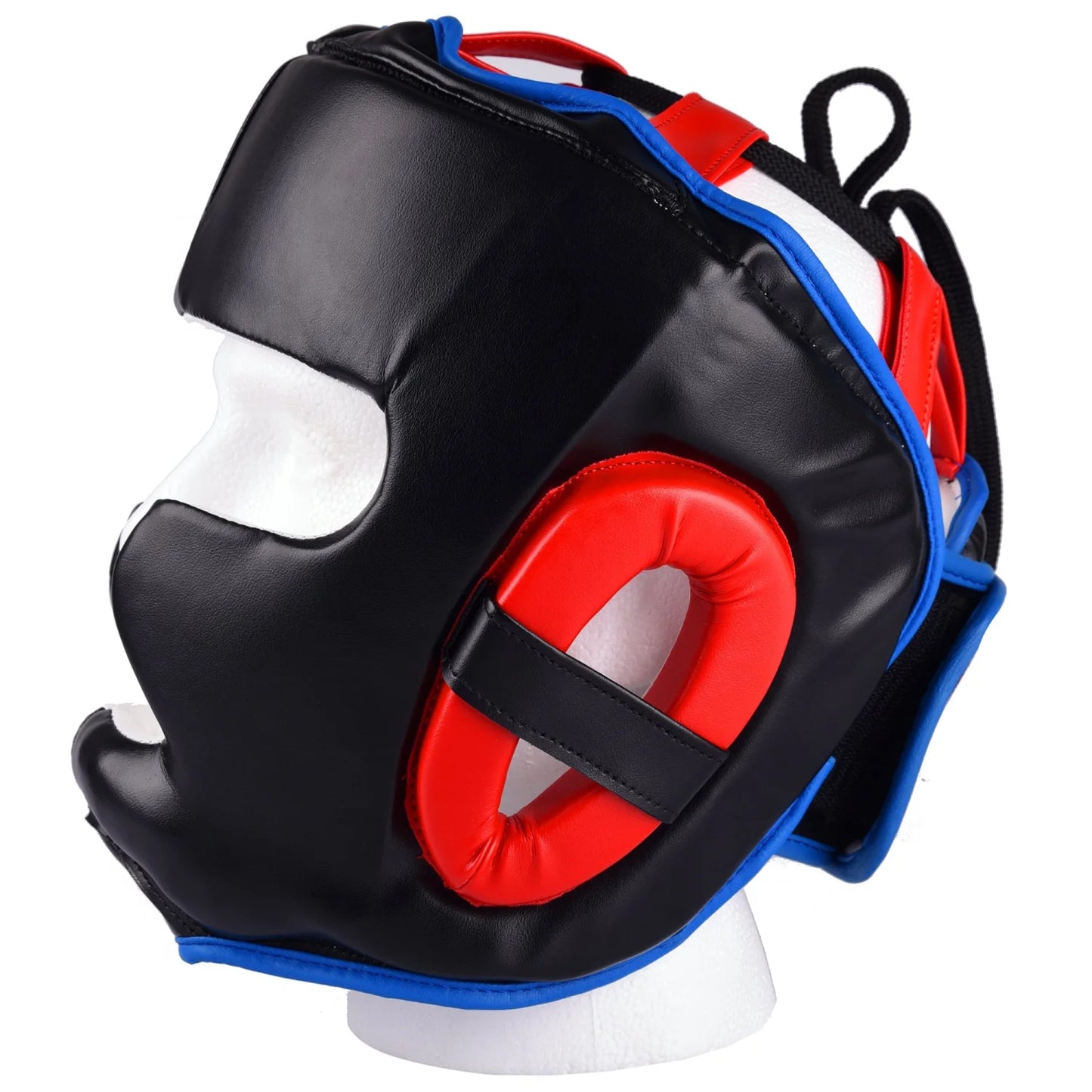MAR-129 | Black & Red Boxing Head Guard For Training - Head Guard