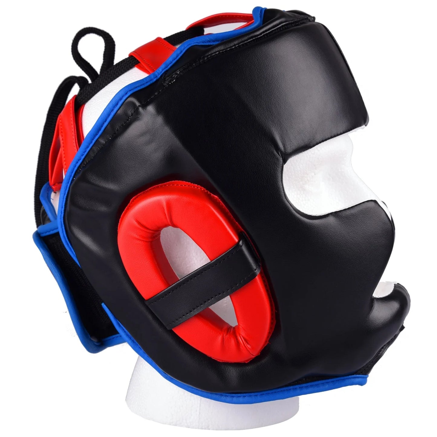MAR-129 | Black & Red Boxing Head Guard For Training - Head Guard