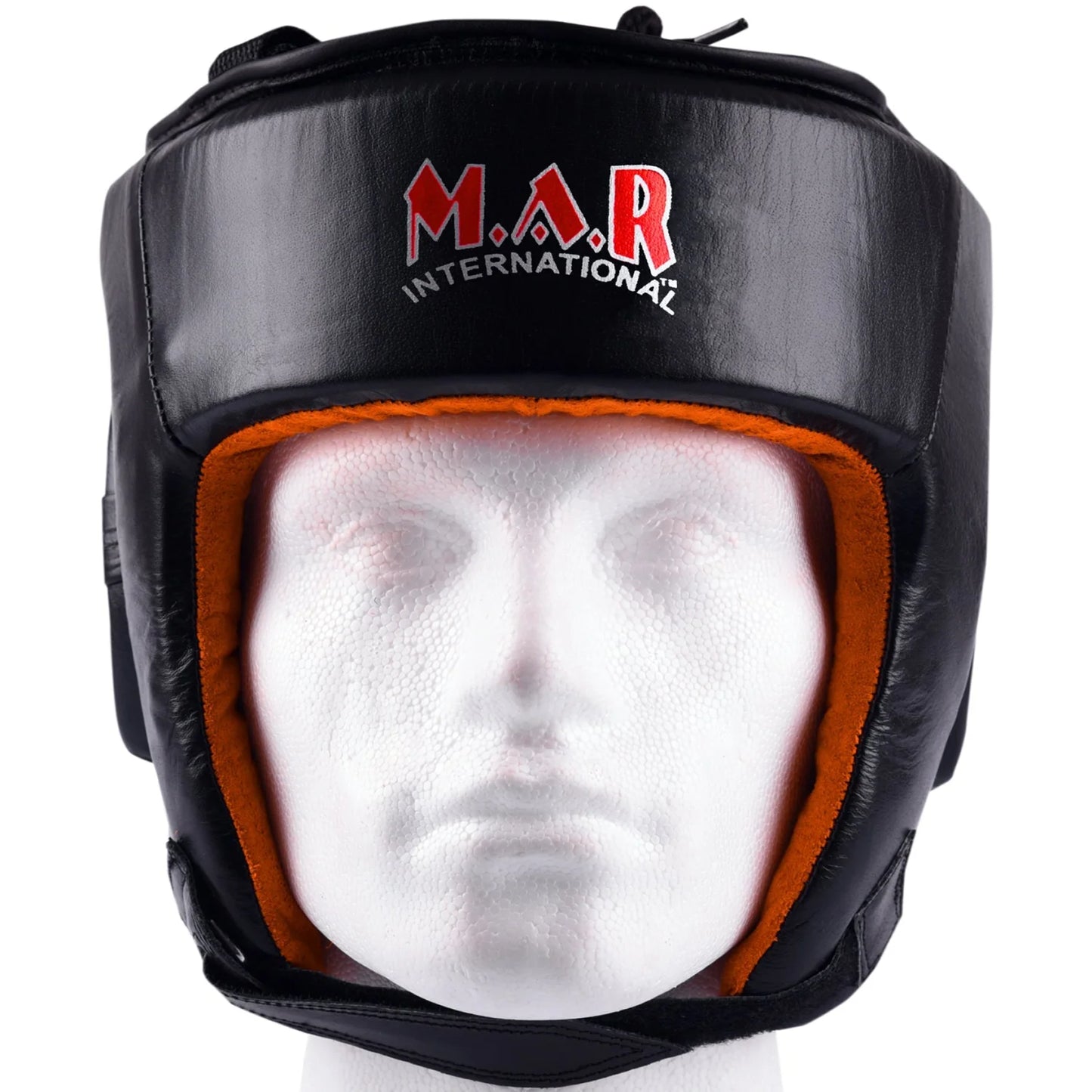 MAR-132B | Black Genuine Cowhide Leather Head Guard For Competitions - Head Guard