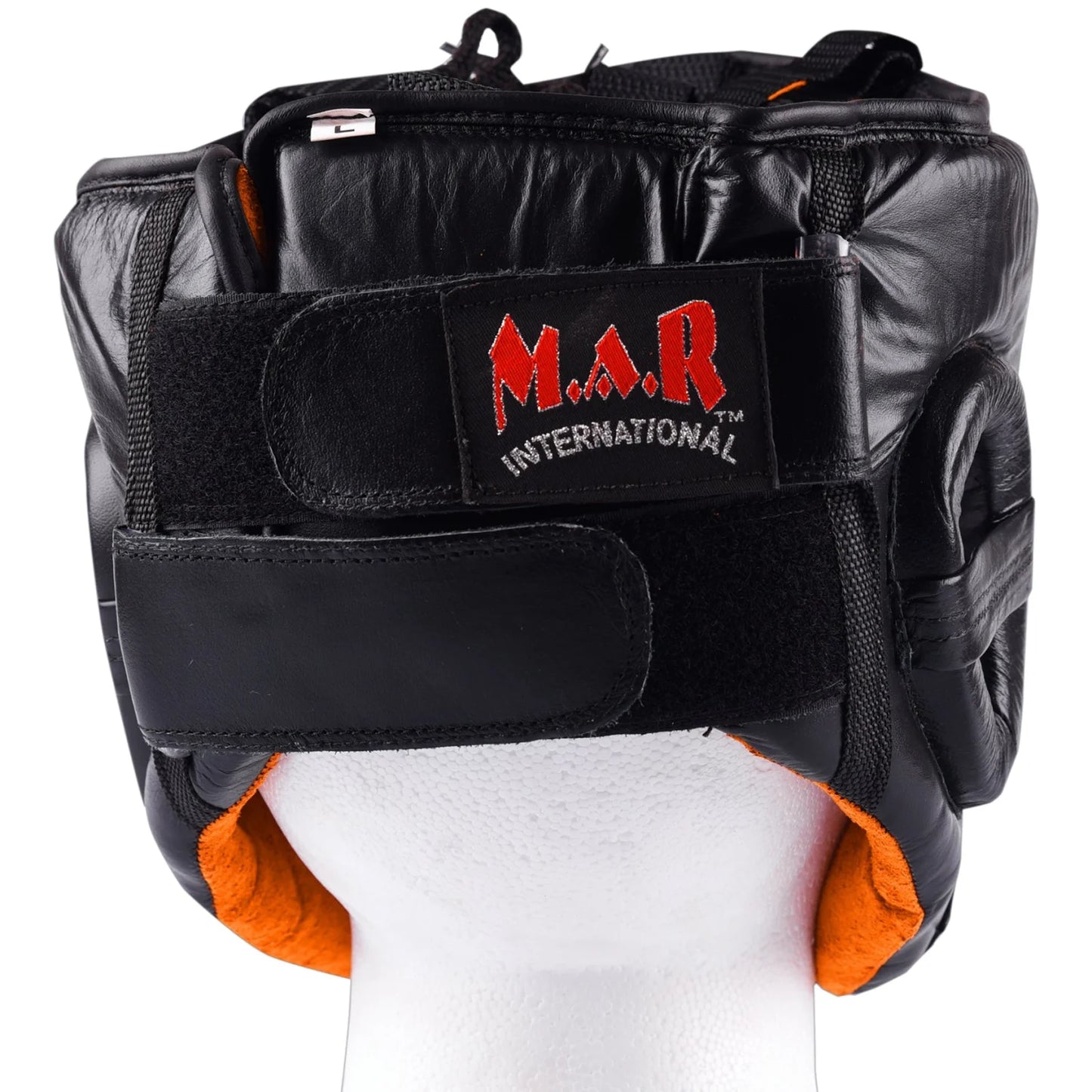 MAR-132B | Black Genuine Cowhide Leather Head Guard For Competitions - Head Guard