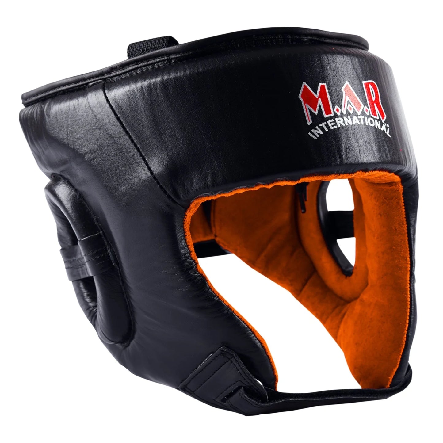 MAR-132B | Black Genuine Cowhide Leather Head Guard For Competitions - Head Guard