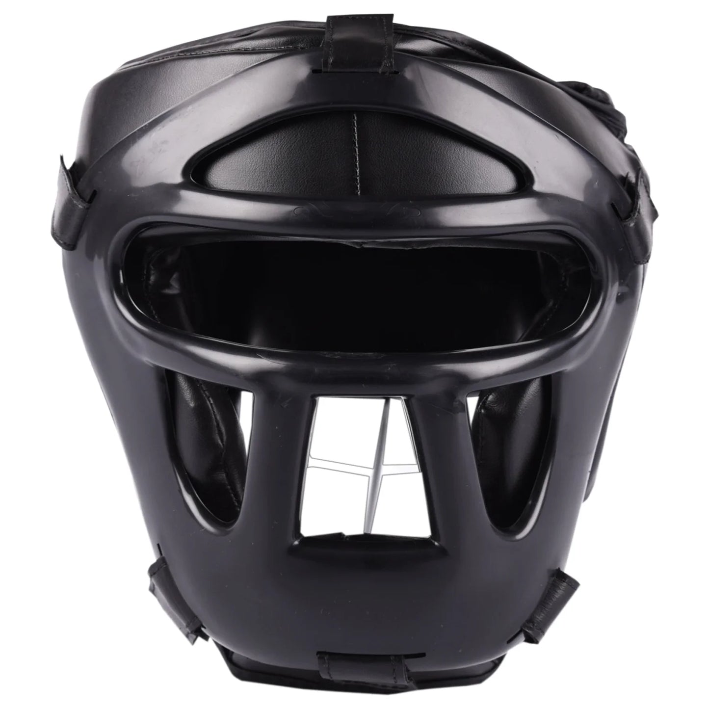 MAR-134B | Black Head Guard w/ Grill Mask For Training - Head Guard