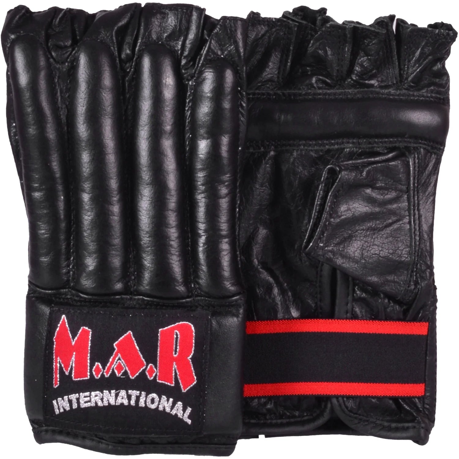 MAR-139 | Black Fingerless Bag Gloves - Compact Gloves
