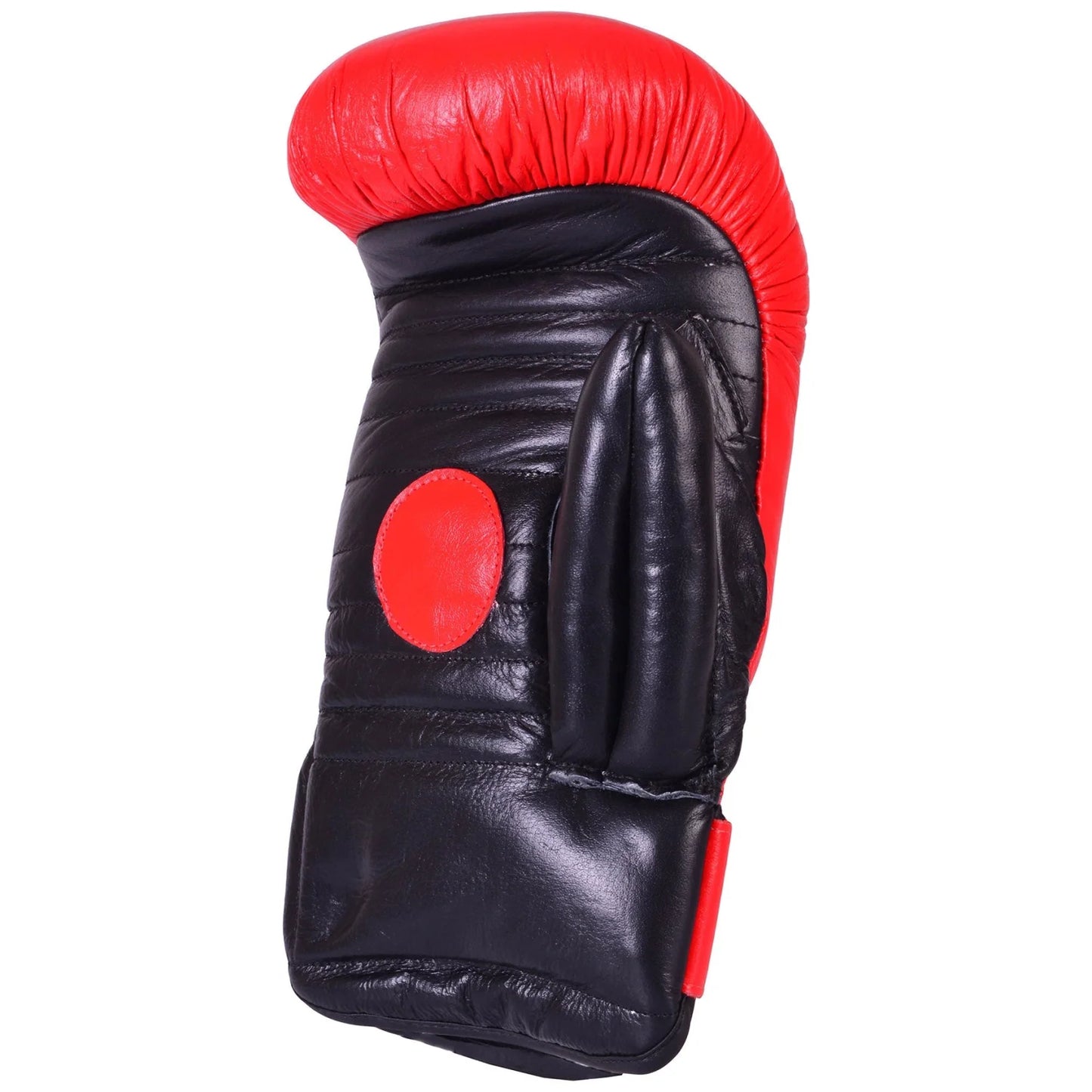 MAR-140 | Genuine Leather Red & Black Coaching/Training Mitts - Gloves