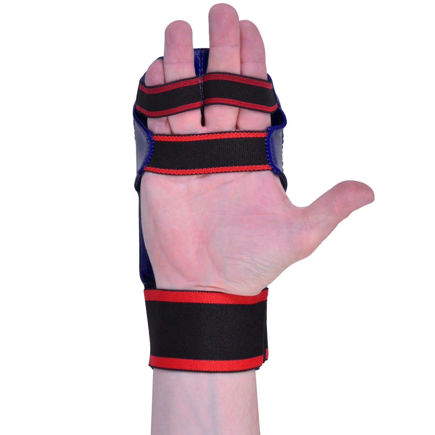 MAR-142AA | Navy-Blue Karate Gloves w/ Moulded Padding - Compact Gloves
