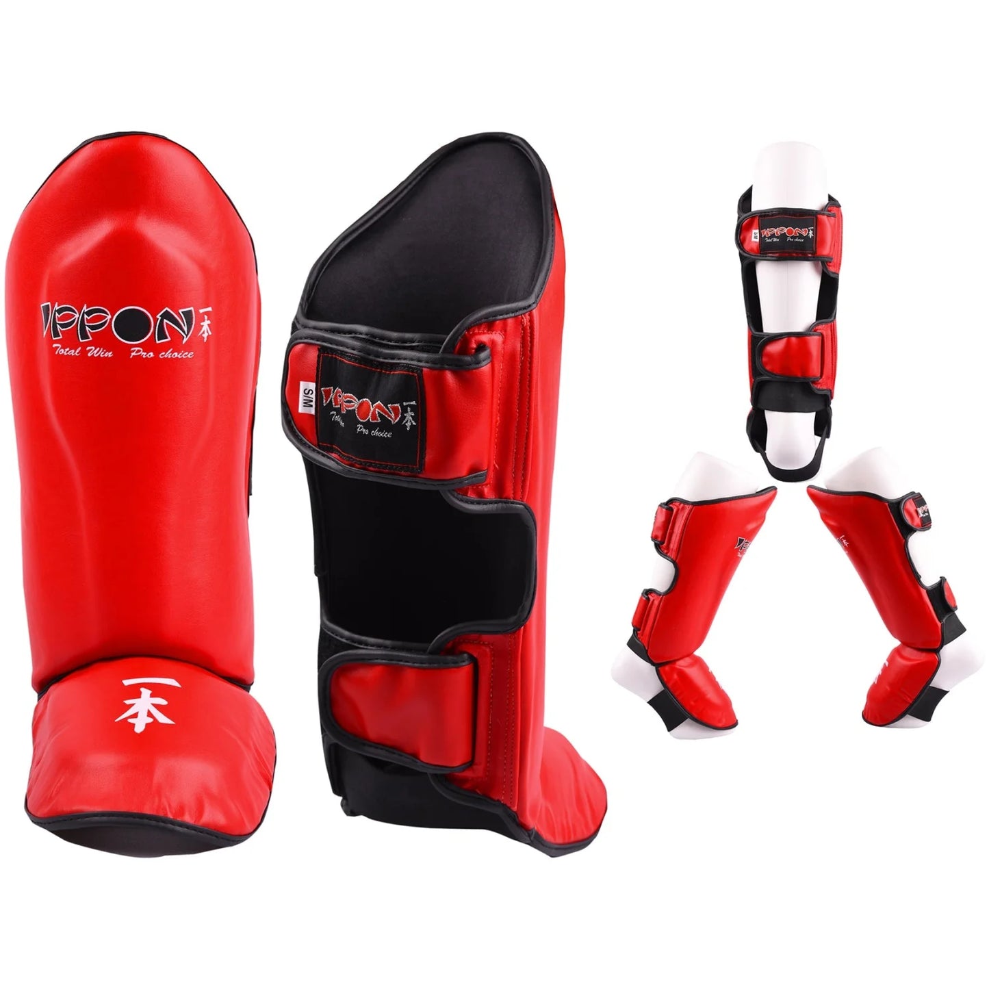 MAR-148A | Red Kickboxing & Thai boxing IPPON Shin & Instep - Pads