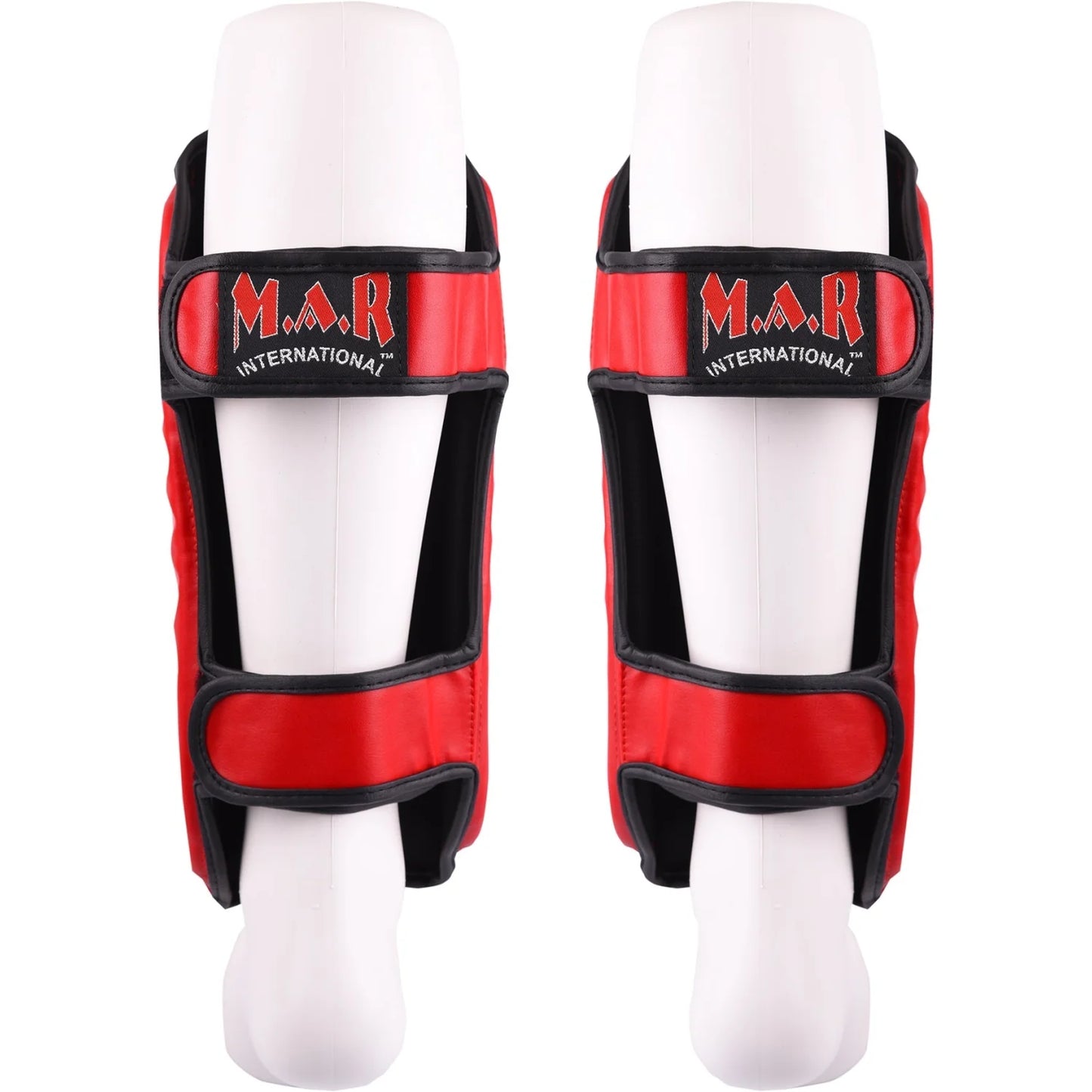 MAR-153A | Multilayered Red Shin Guards - Pads