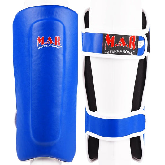 MAR-153C | Multilayered Blue Shin Guards - Pads