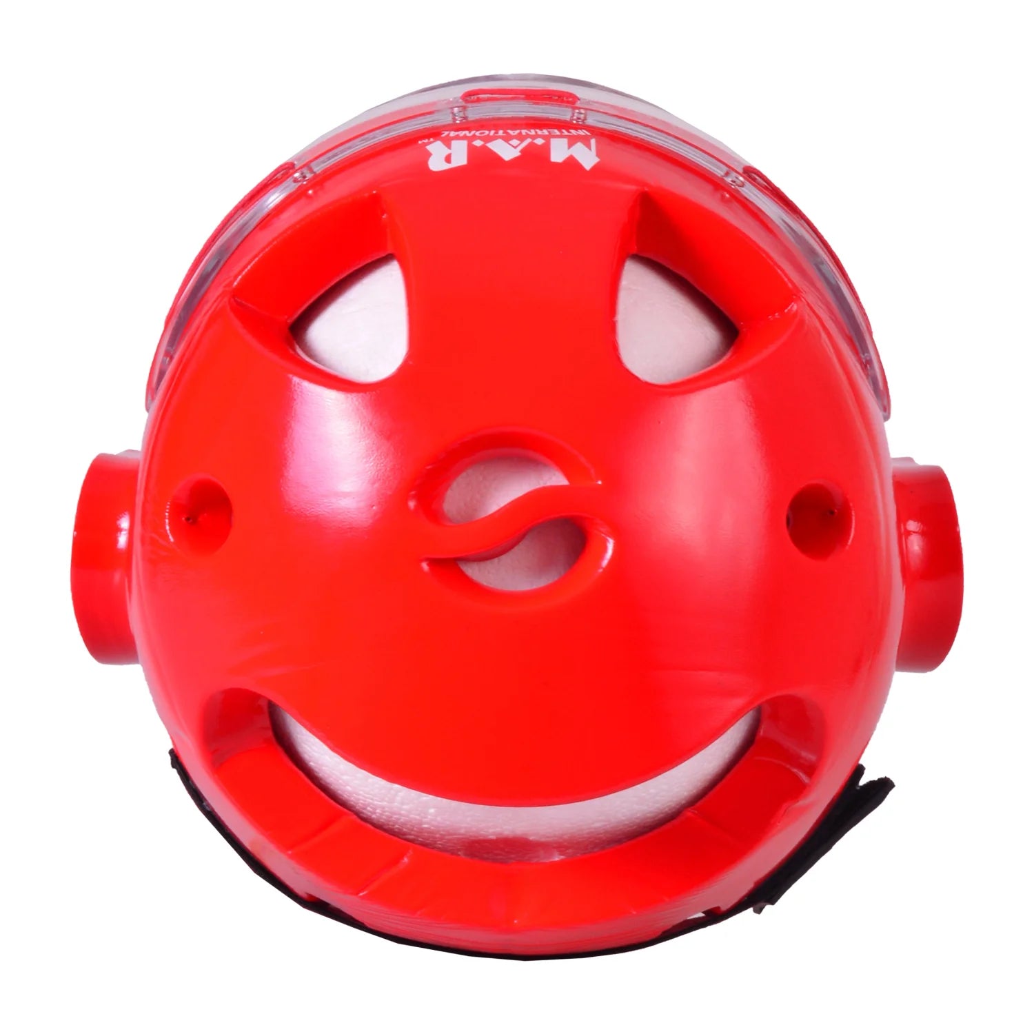 MAR-160G | WKF Style Karate Red Head Guard with Mask - Head Guard