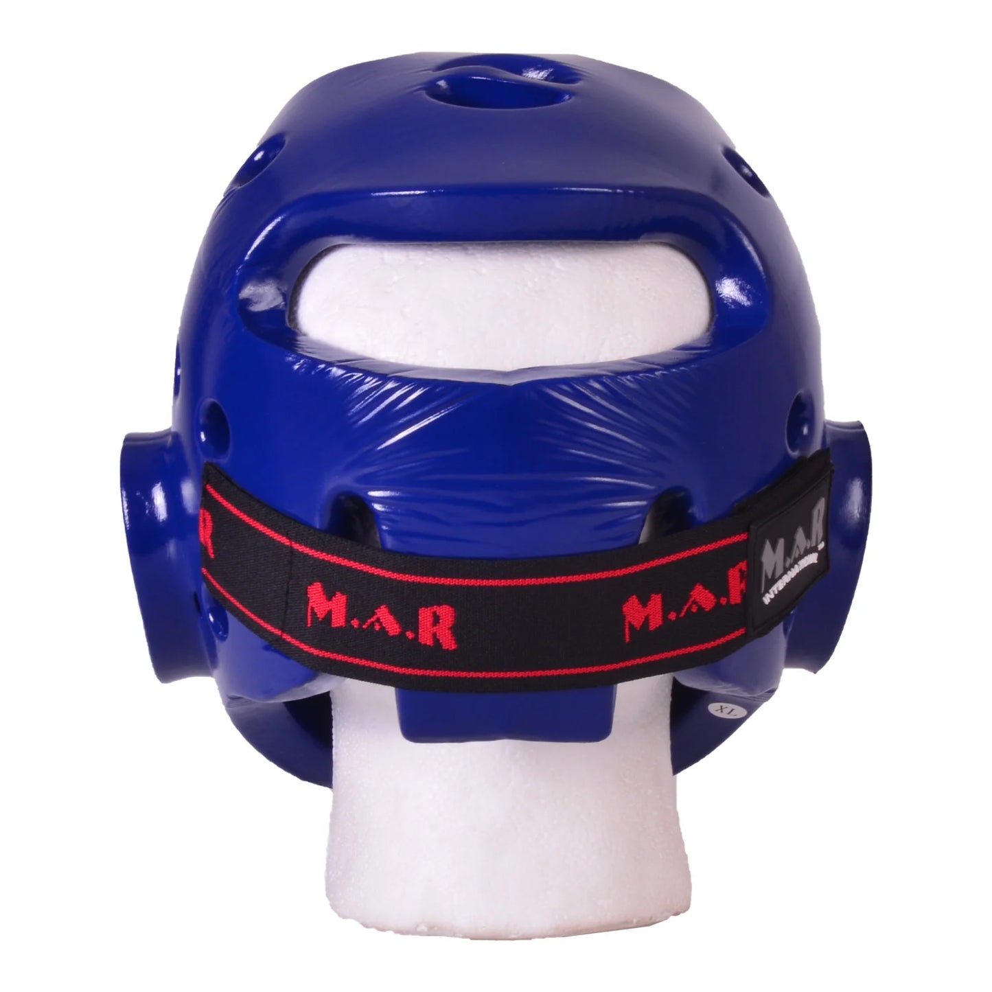 MAR-160H | WKF Style Karate Blue Head Guard with Mask - Head Guard