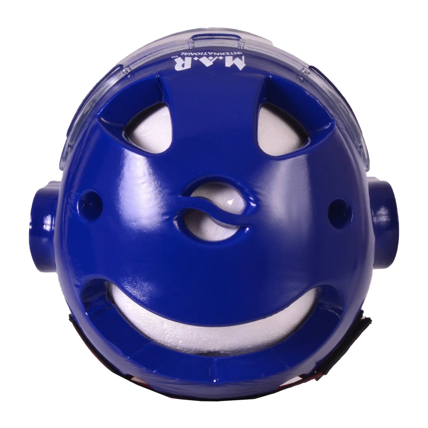 MAR-160H | WKF Style Karate Blue Head Guard with Mask - Head Guard