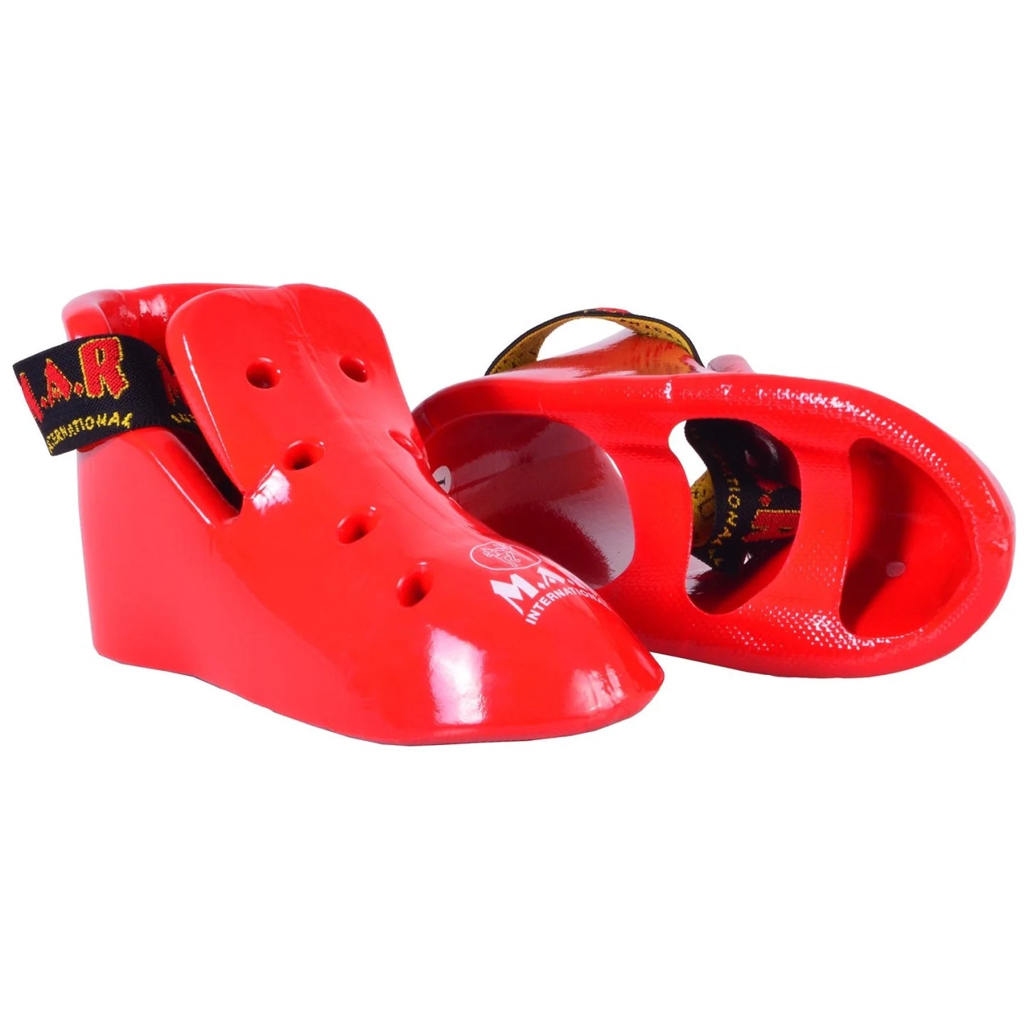 MAR-163A | Red Dipped Foam Kick Boots - Shoes