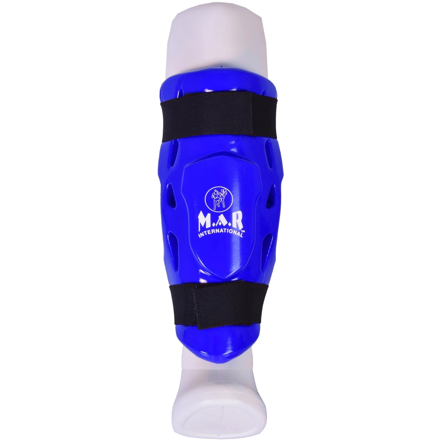 MAR-166C | Blue Dipped Foam Double Layer Shin Guard - Pads