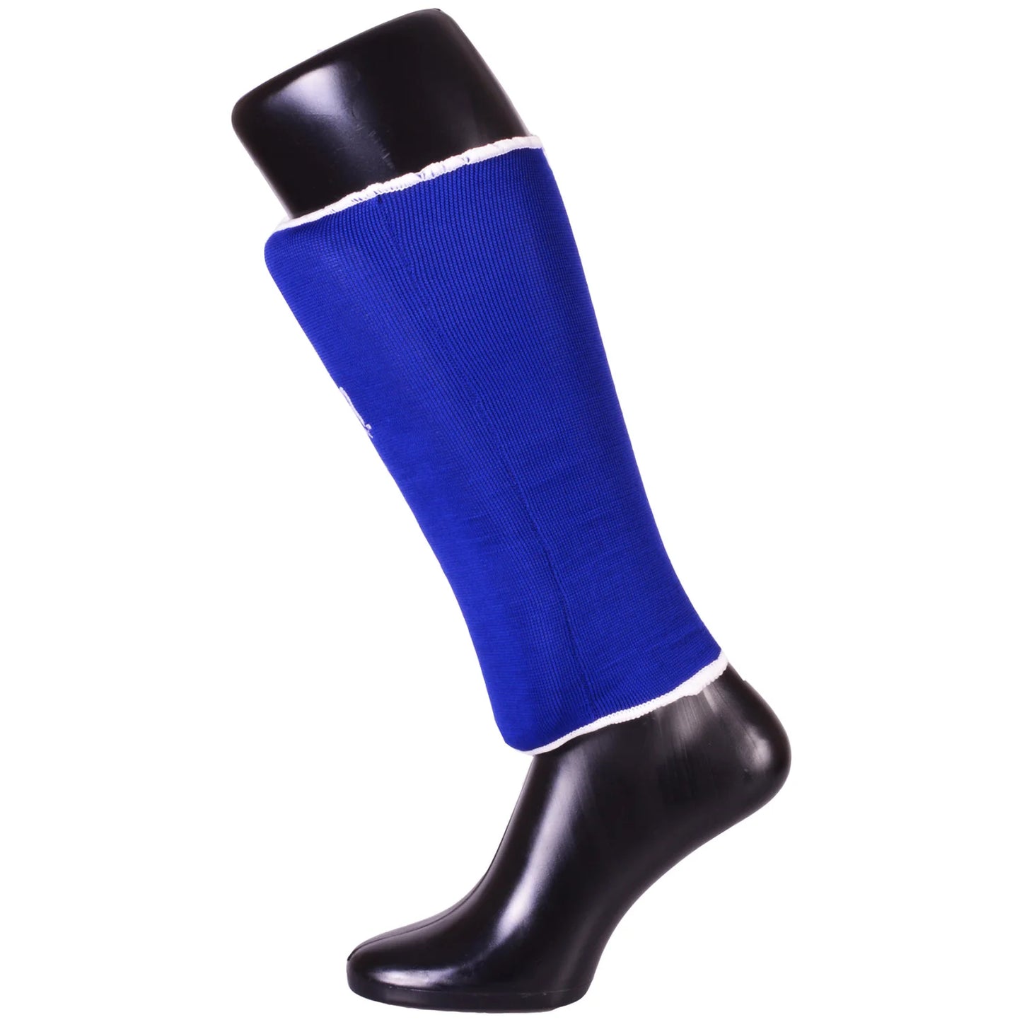 MAR-170D | Blue Elasticated Fabric Shin Guard For Shin Protection - Small Accessories