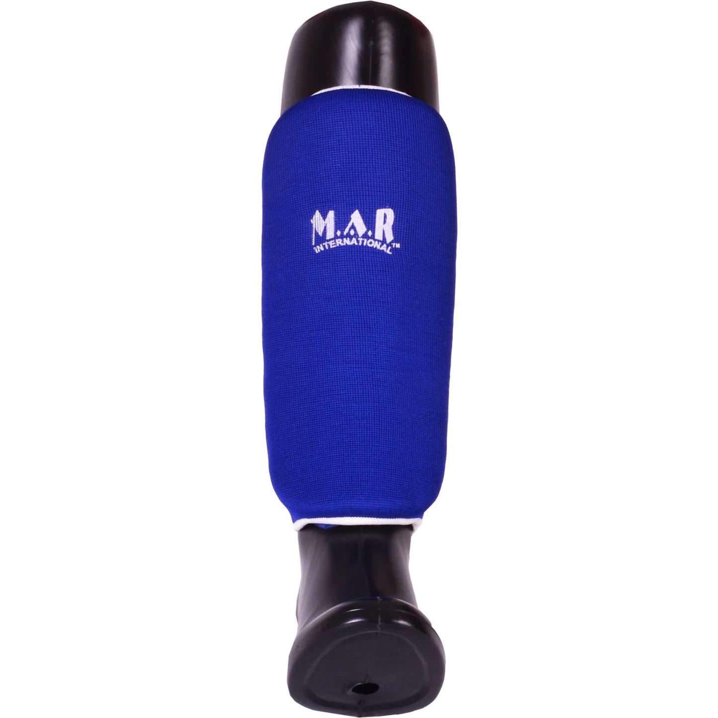 MAR-170D | Blue Elasticated Fabric Shin Guard For Shin Protection - Small Accessories