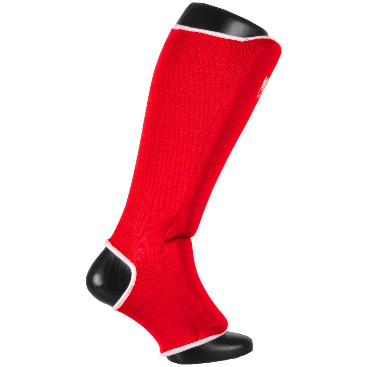 MAR-171C | Red Elasticated Fabric Shin & Instep Guard - Small Accessories