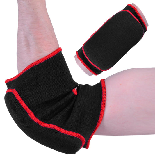 MAR-173B | Black Elasticated Fabric Elbow Pads - Small Accessories