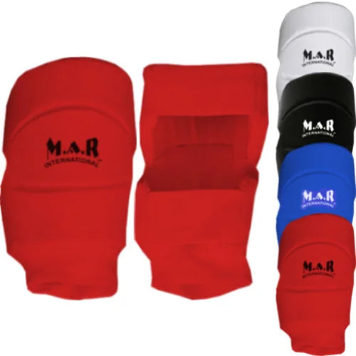 MAR-175C | Red MMA Elasticated Fabric Knee Pads - Small Accessories