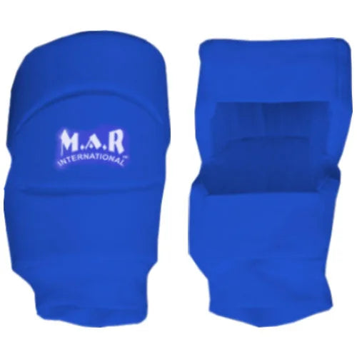 MAR-175D | Blue MMA Elasticated Fabric Knee Pads - Small Accessories