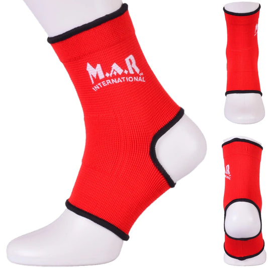 MAR-176C | Red Elasticated Fabric Ankle Support - Small Accessories