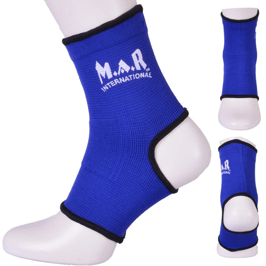 MAR-176D | Blue Elasticated Fabric Ankle Support - Small Accessories