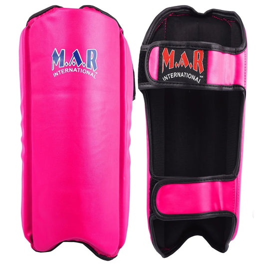 MAR-190C | Pink Shin Guards w/ Foam Padding - Shin Guards