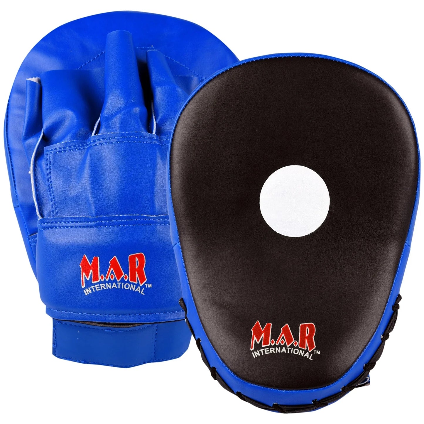 MAR-194 | Blue & Black Curved Focus Mitts - Focus Mitts