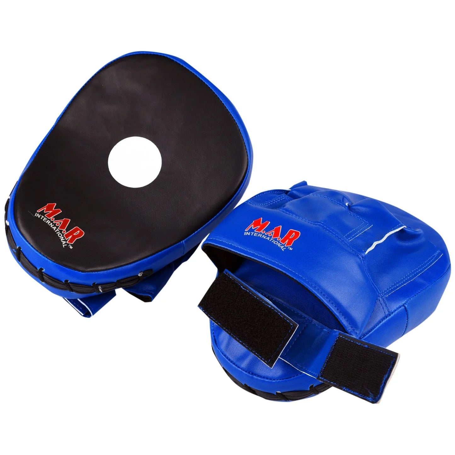 MAR-194 | Blue & Black Curved Focus Mitts - Focus Mitts