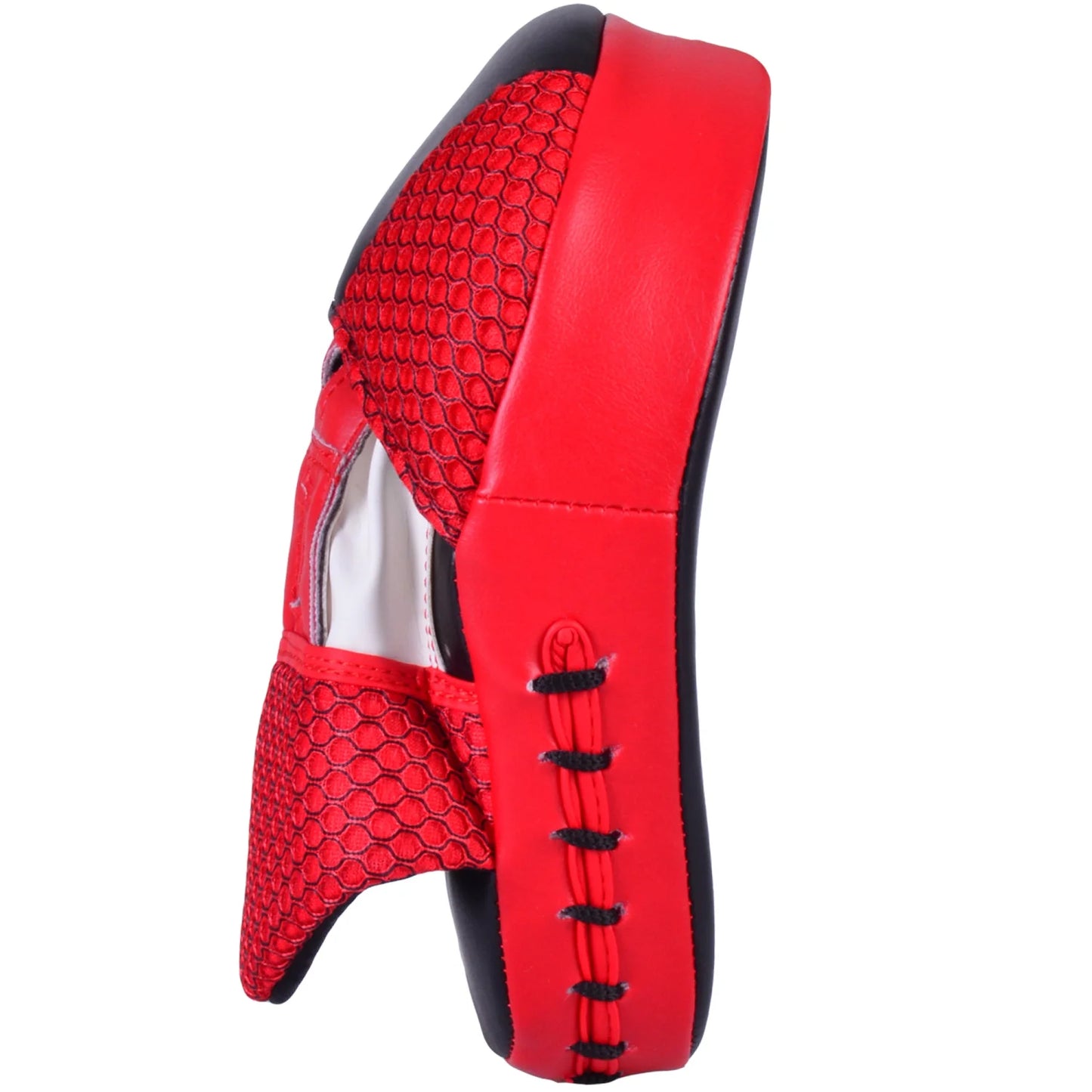 MAR-194E | Red & Black Curved Focus Mitts - Focus Mitts