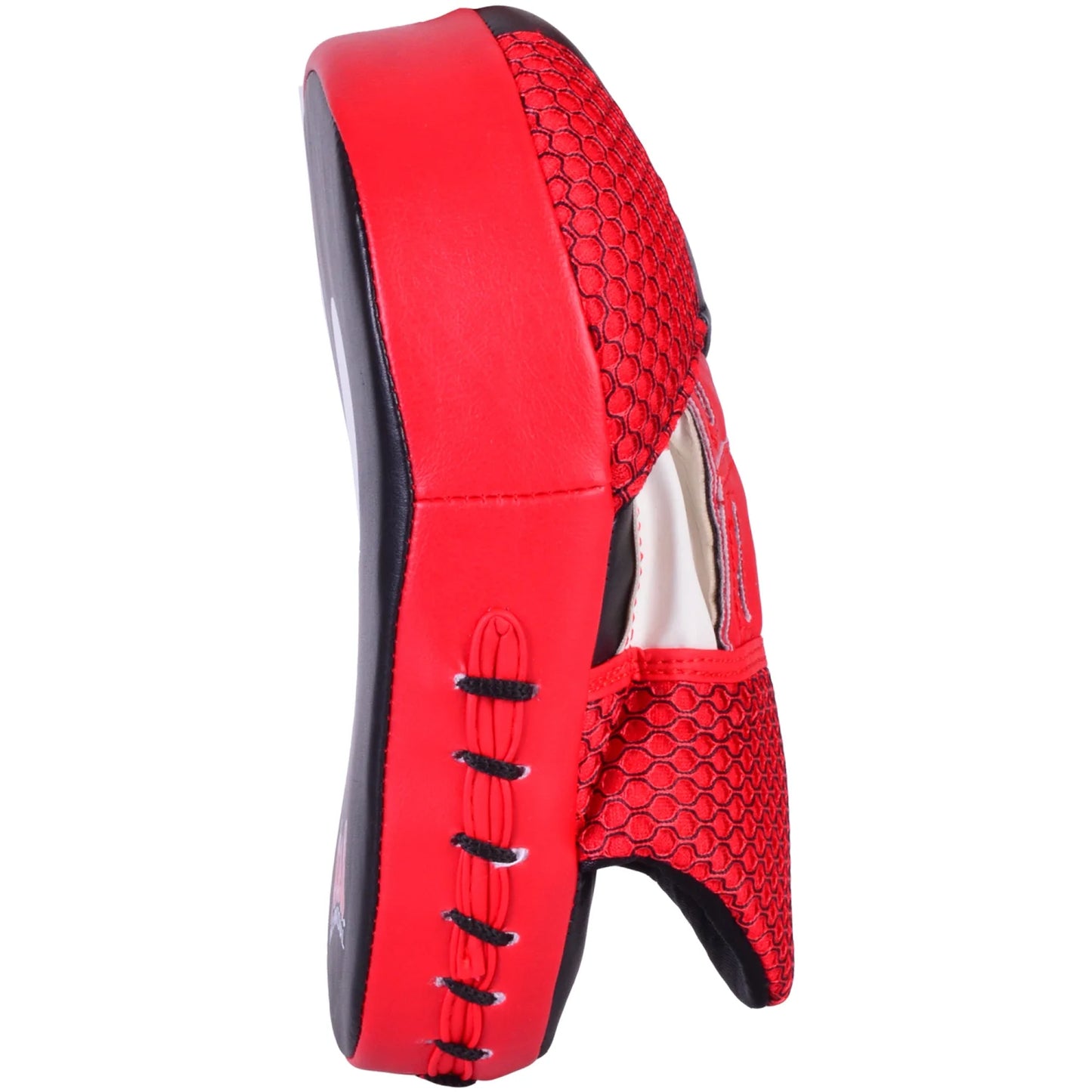 MAR-194E | Red & Black Curved Focus Mitts - Focus Mitts