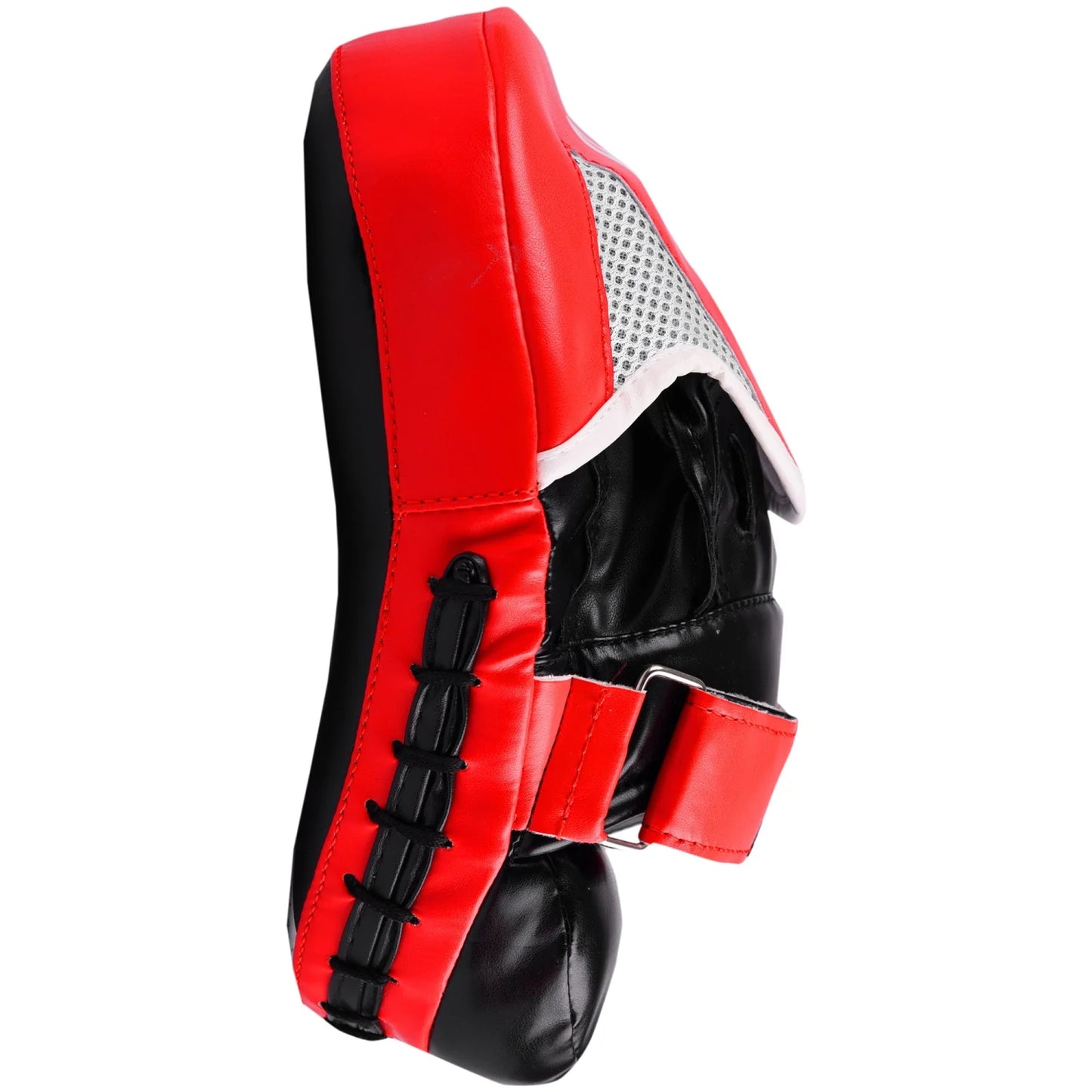 MAR-195B | Red & Black Small Pro Curved Focus Mitts - Focus Mitts