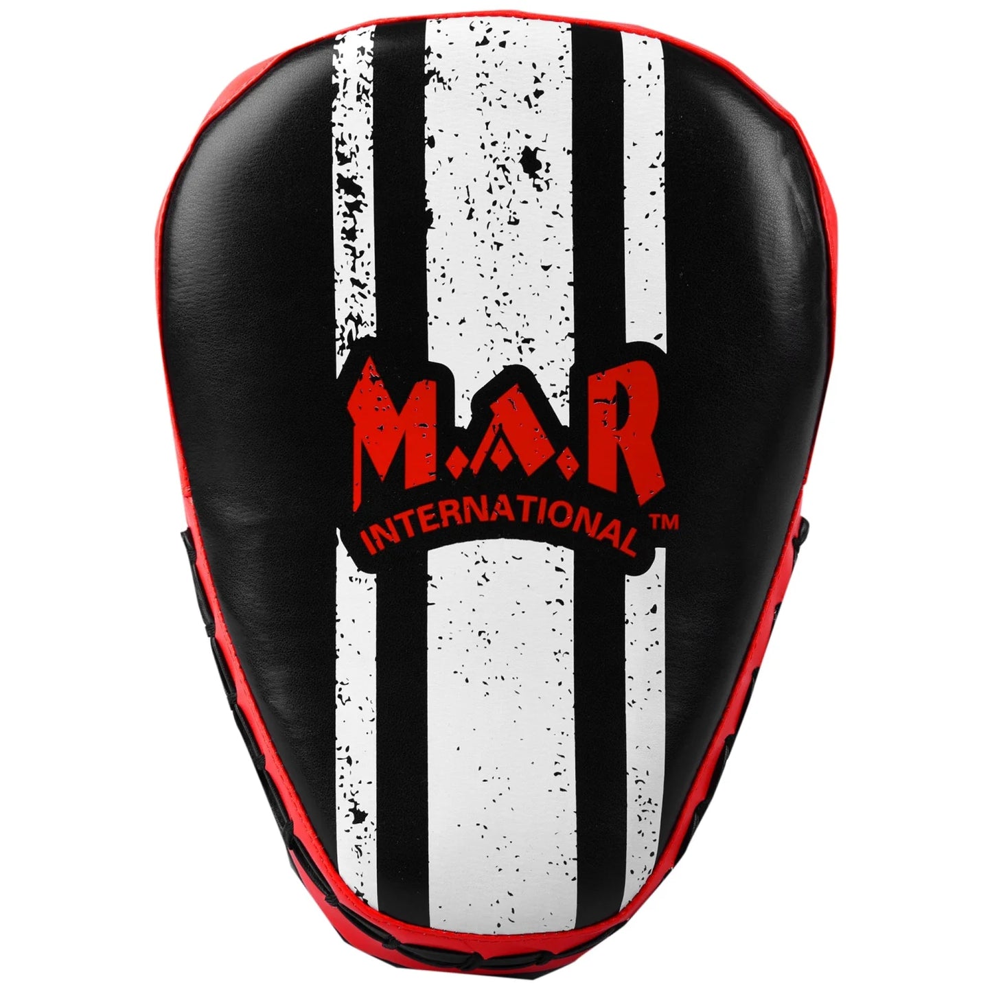 MAR-195B | Red & Black Small Pro Curved Focus Mitts - Focus Mitts