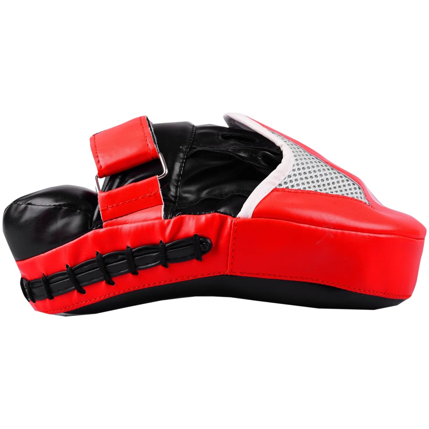 MAR-195B | Red & Black Small Pro Curved Focus Mitts - Focus Mitts