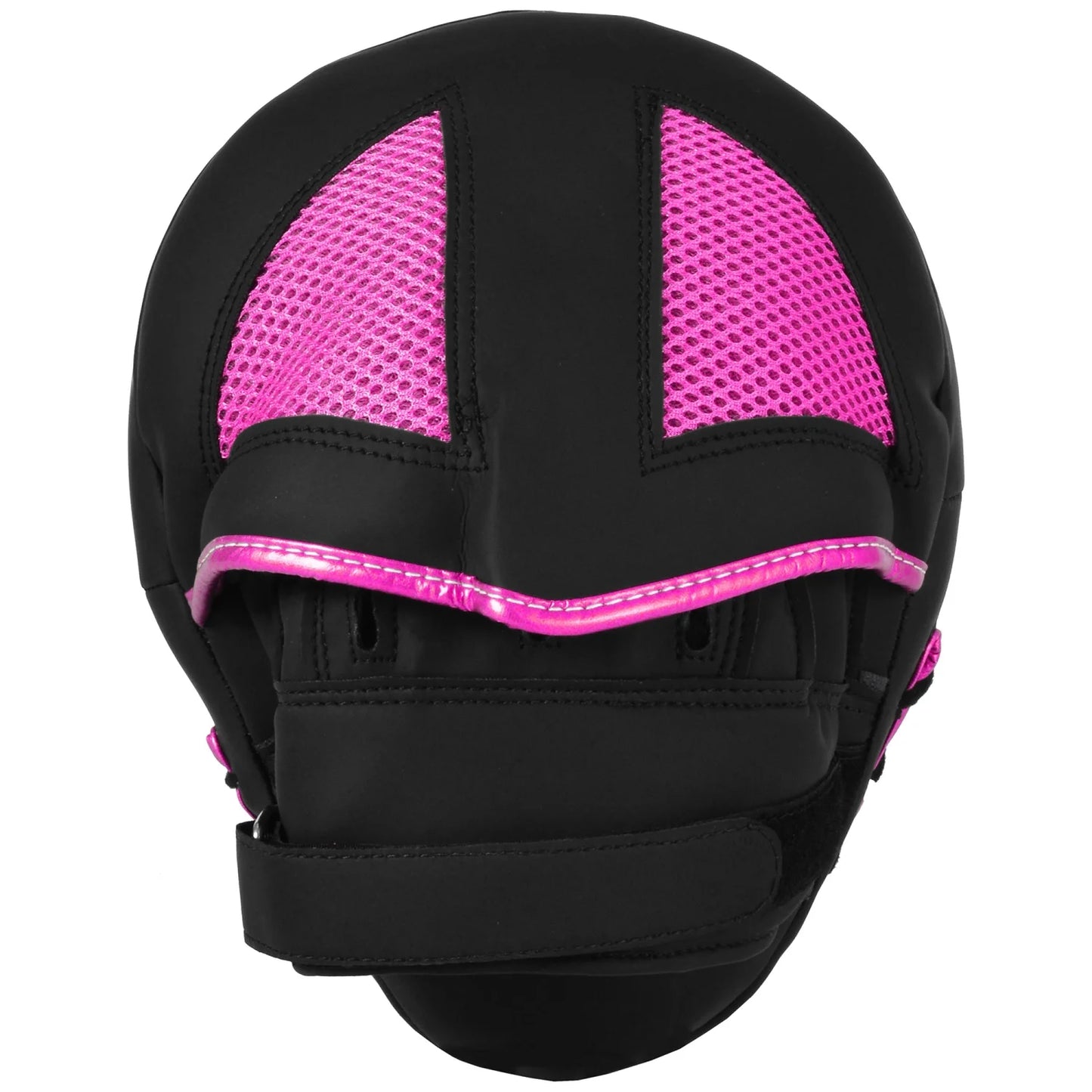 MAR-195I | Black & Pink Hybrid Curved Focus Mitts - Focus Mitts