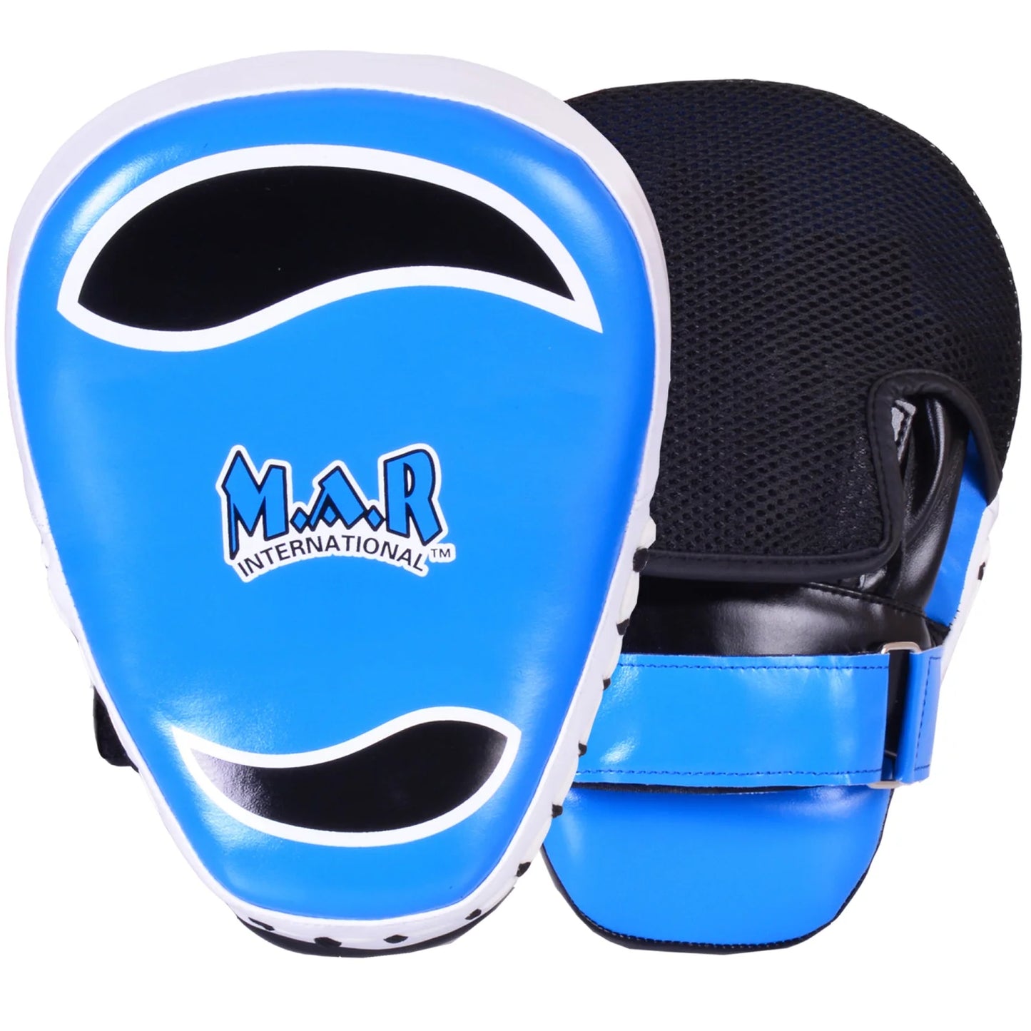 MAR-195K | Blue Curved Focus Mitts - Focus Mitts