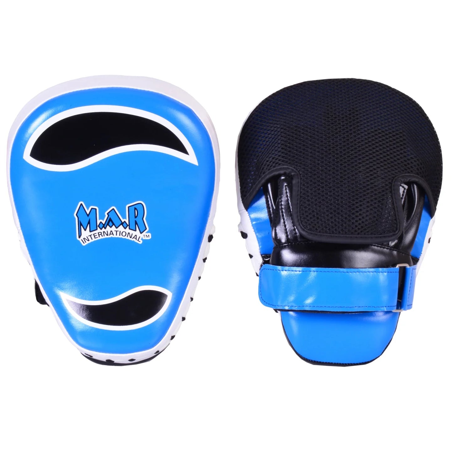 MAR-195K | Blue Curved Focus Mitts - Focus Mitts