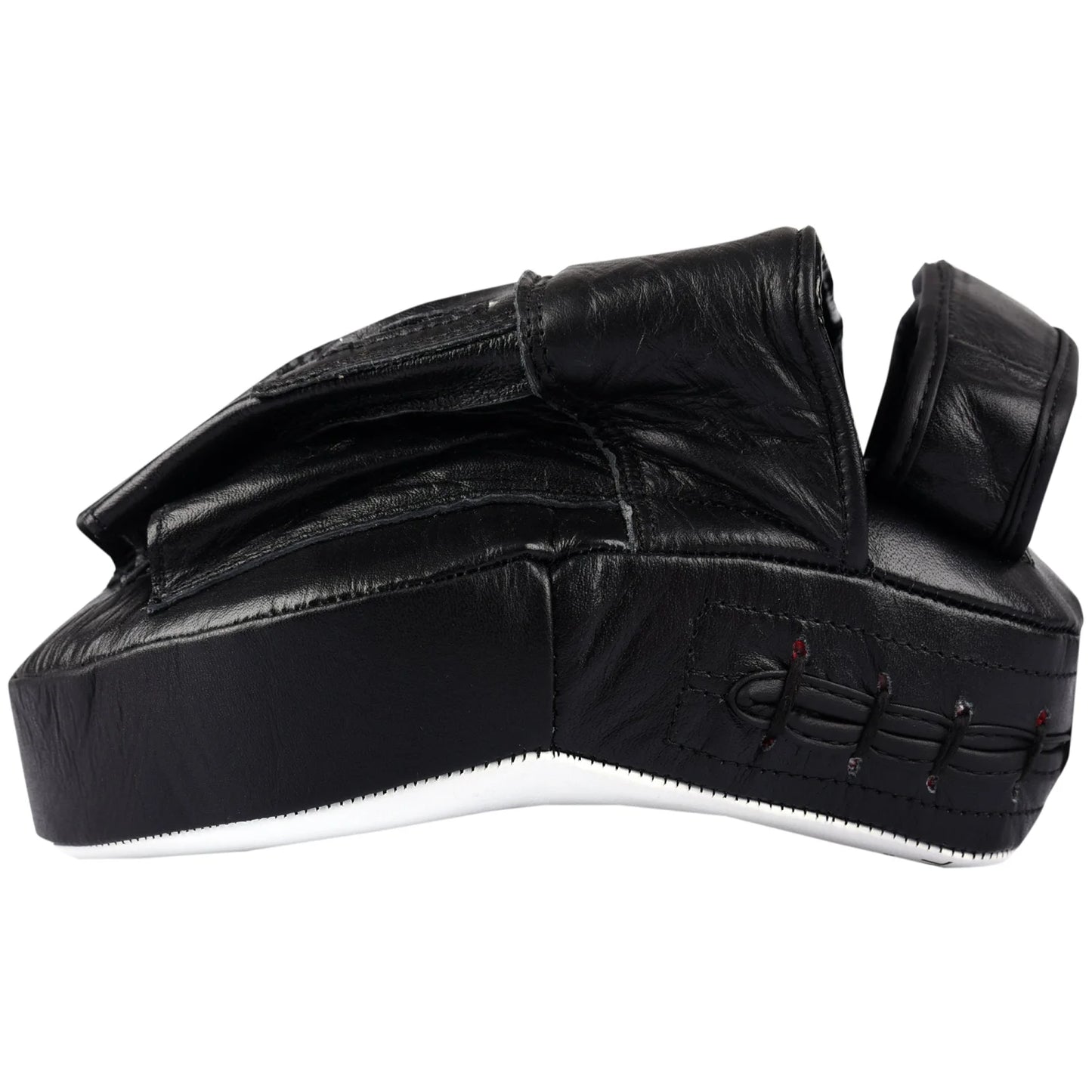 MAR-197 | Black + White Genuine Leather Focus Mitts - Focus Mitts