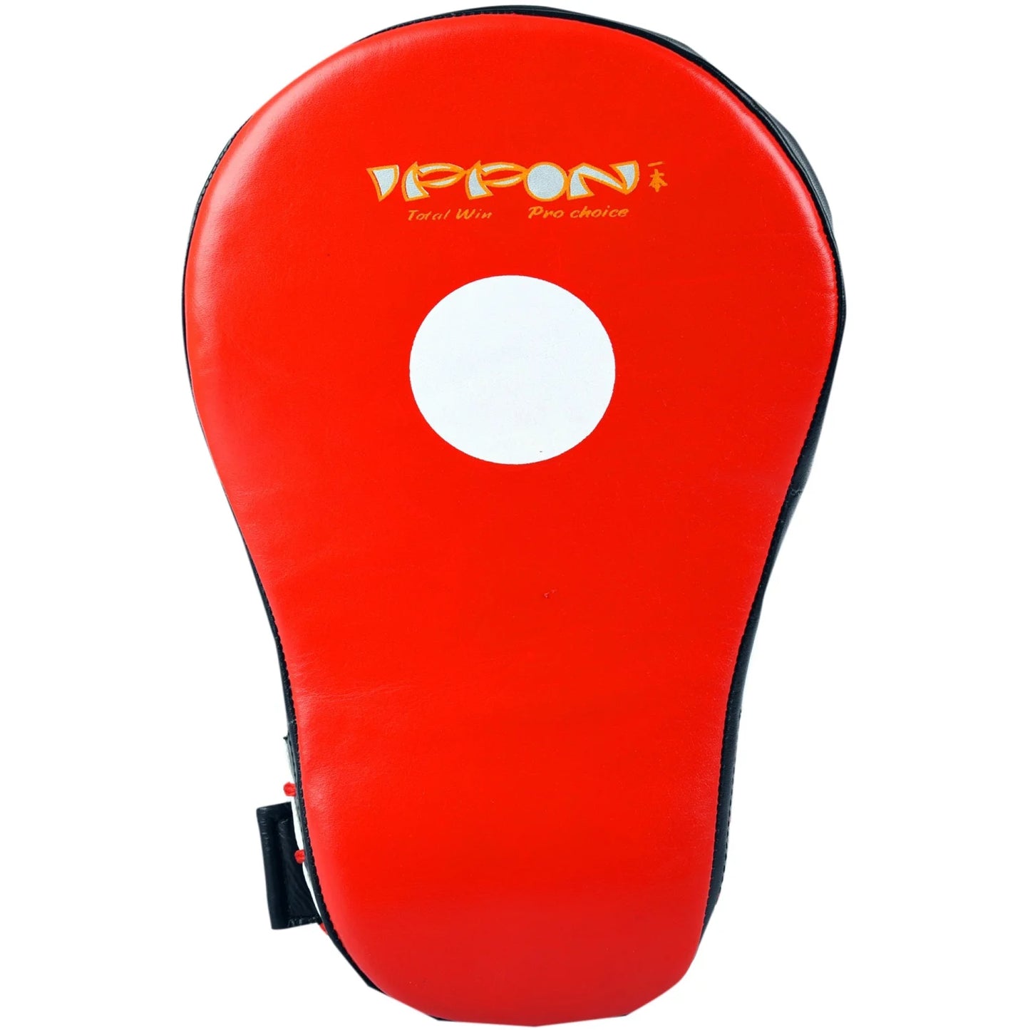 MAR-199 | Red + Black Genuine Leather Large Curved Focus Mitts - Focus Mitts