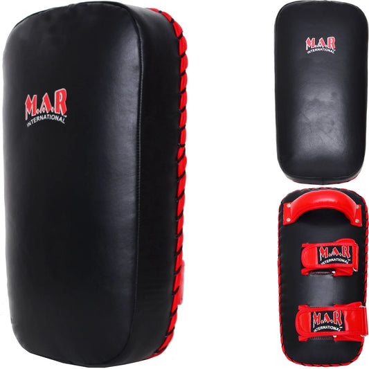 MAR-202A | Black + Red Genuine Leather Striking Pad - Pads