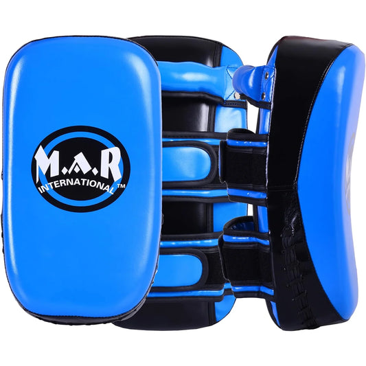 MAR-202F | Blue Curved Muay Thai Pad (Single) - Striking Pads
