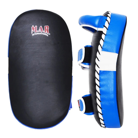 MAR-204 | Blue + Black IPPON Genuine Leather Thai Pad - Pads