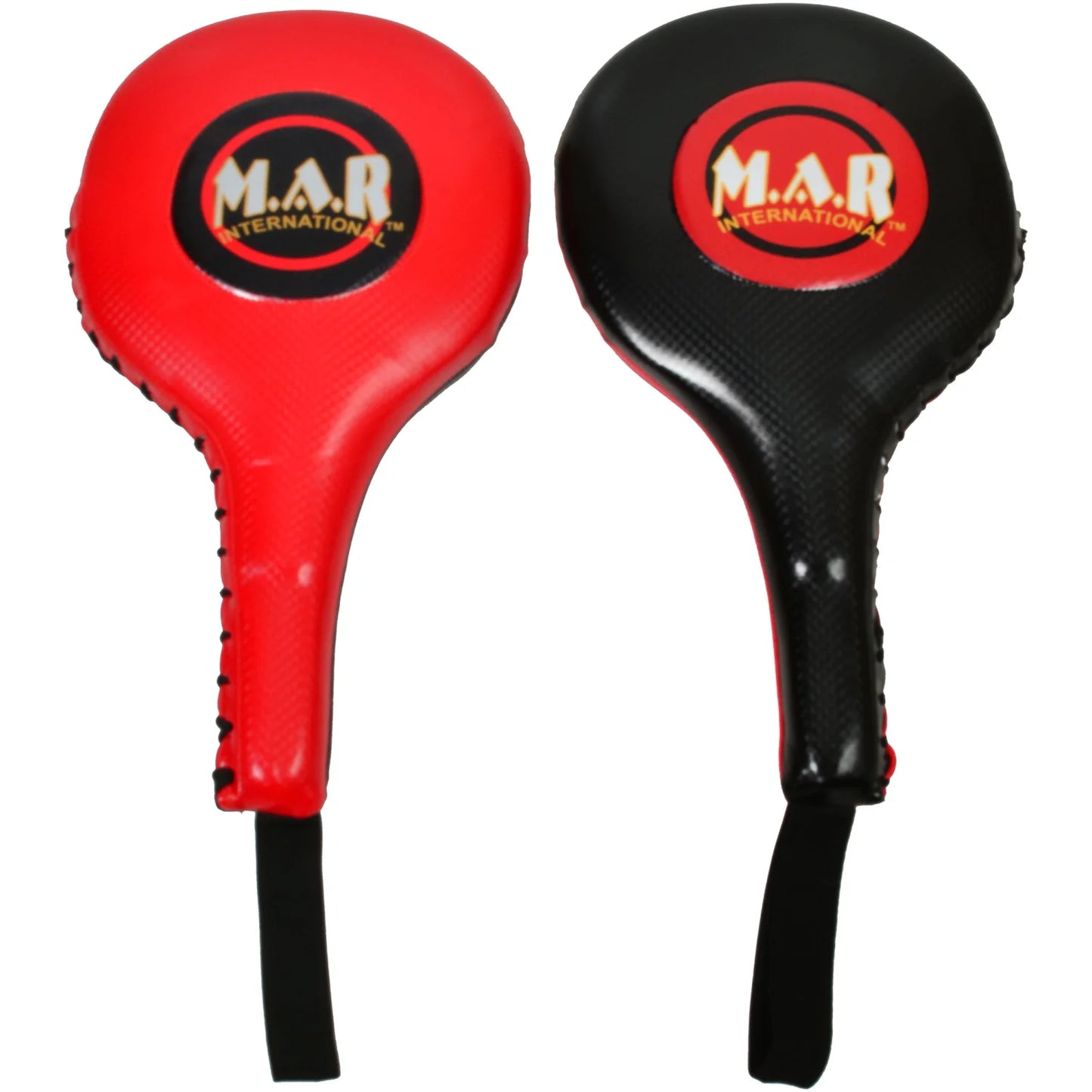 MAR-205C | Red + Black Focus Paddles for Sparring (Sold as Pair) - Weighted Small Products