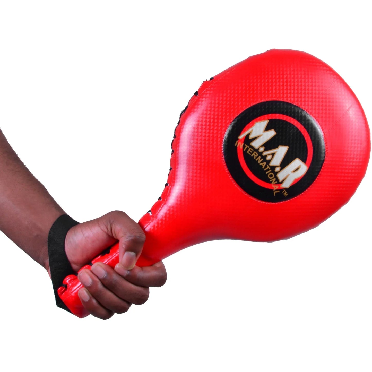 MAR-205C | Red + Black Focus Paddles for Sparring (Sold as Pair) - Weighted Small Products