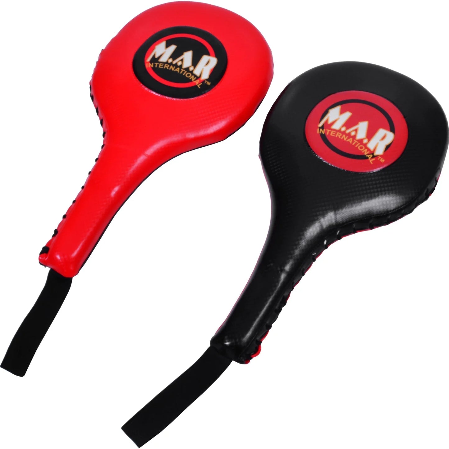 MAR-205C | Red + Black Focus Paddles for Sparring (Sold as Pair) - Weighted Small Products