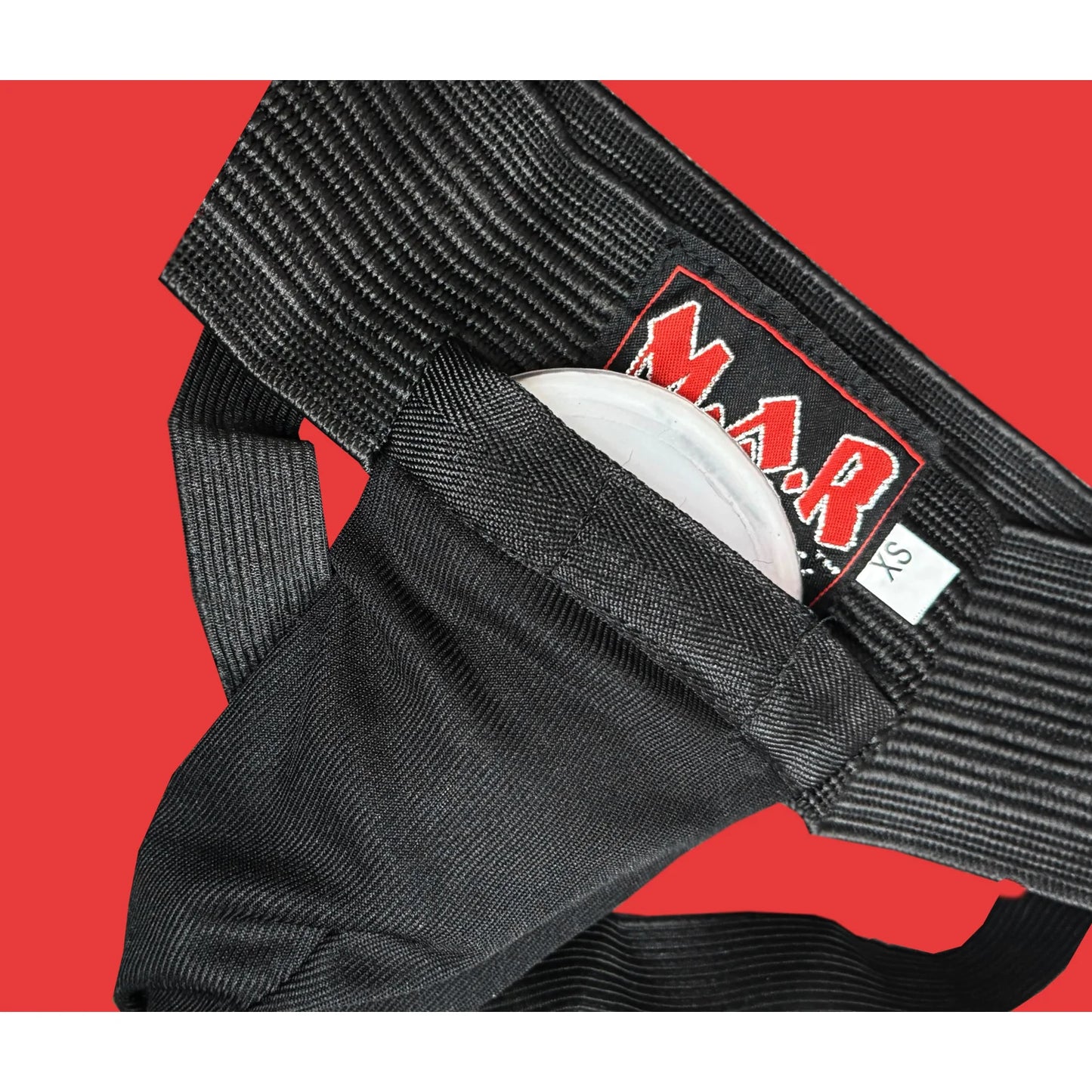 MAR 209B | Black Elasticated Groin Guard for Men Small Accessories