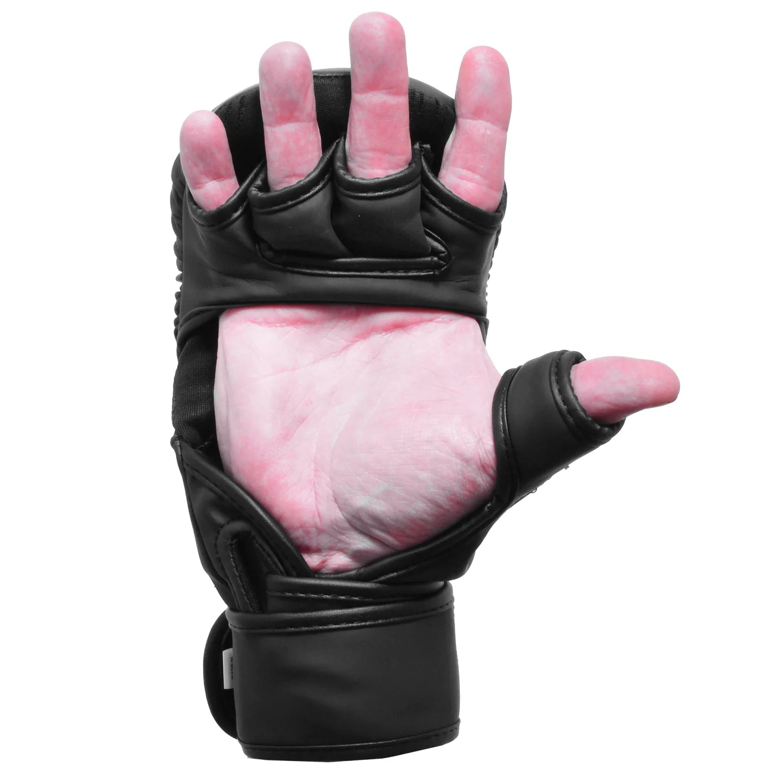 MAR-233C | Rex Leather Black Amateur MMA Gloves - Compact Gloves