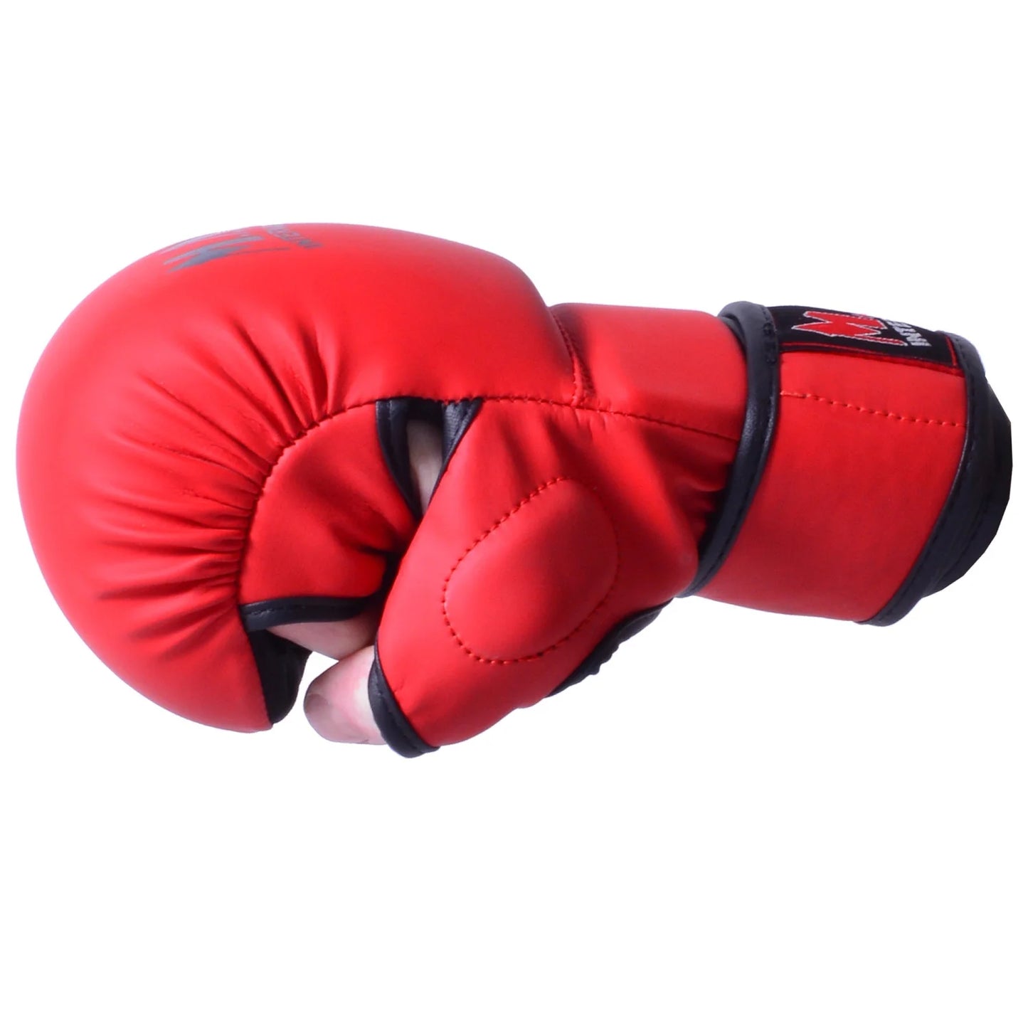 MAR-233D | Rex Leather Red Amateur MMA Gloves - Compact Gloves