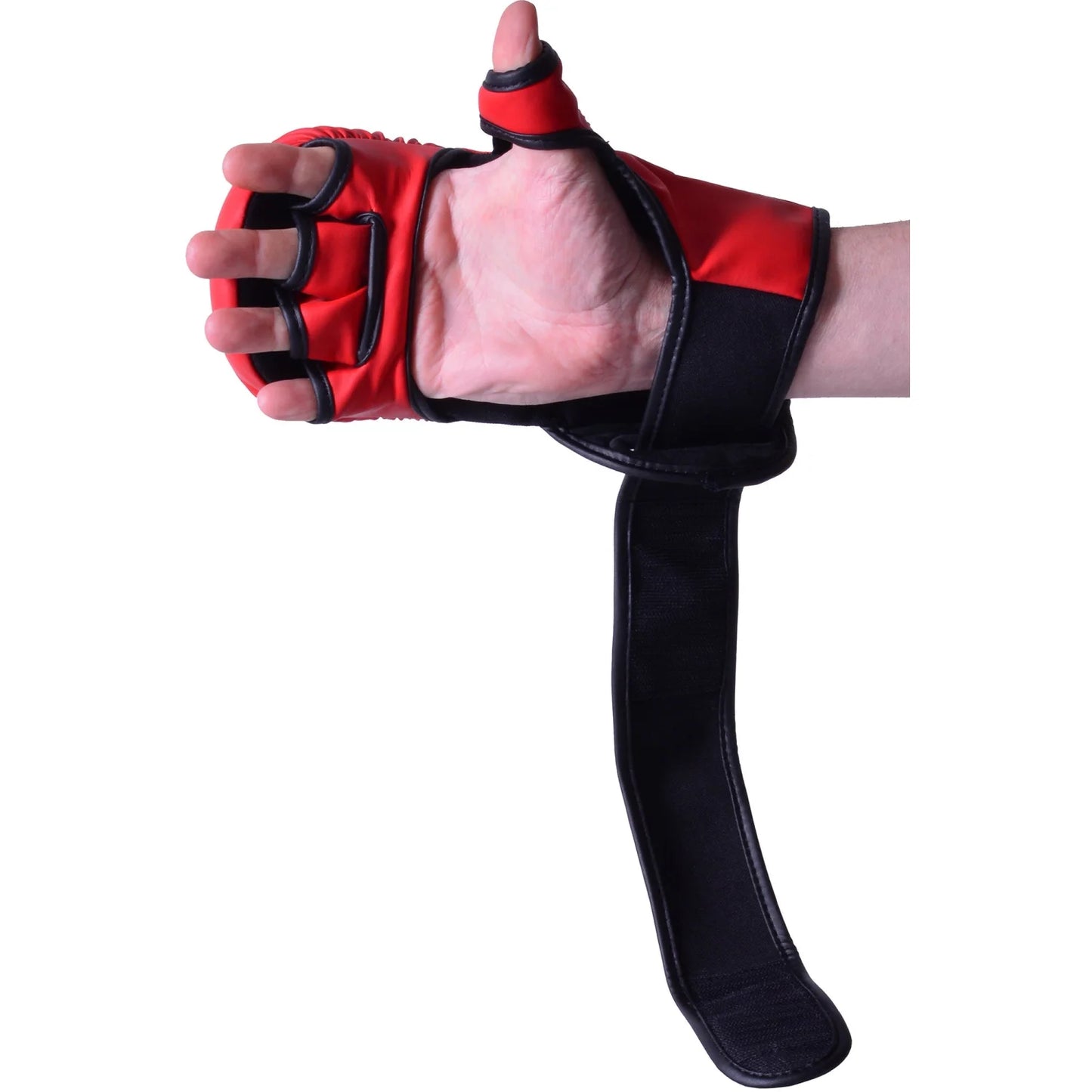MAR-233D | Rex Leather Red Amateur MMA Gloves - Compact Gloves