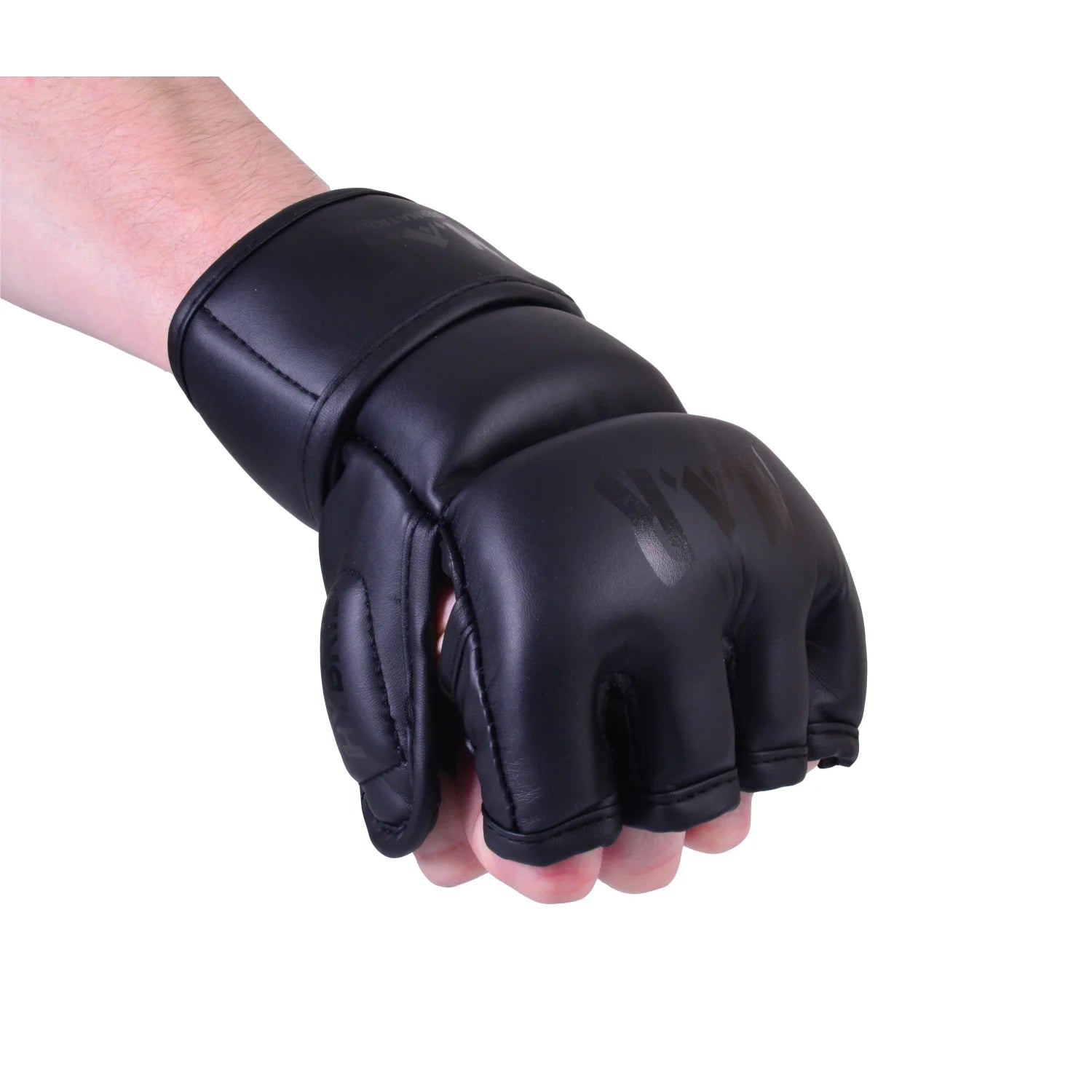 MAR-234G | Black MMA Gloves | Fingerless Combat Gloves with Thumb Design - Compact Gloves