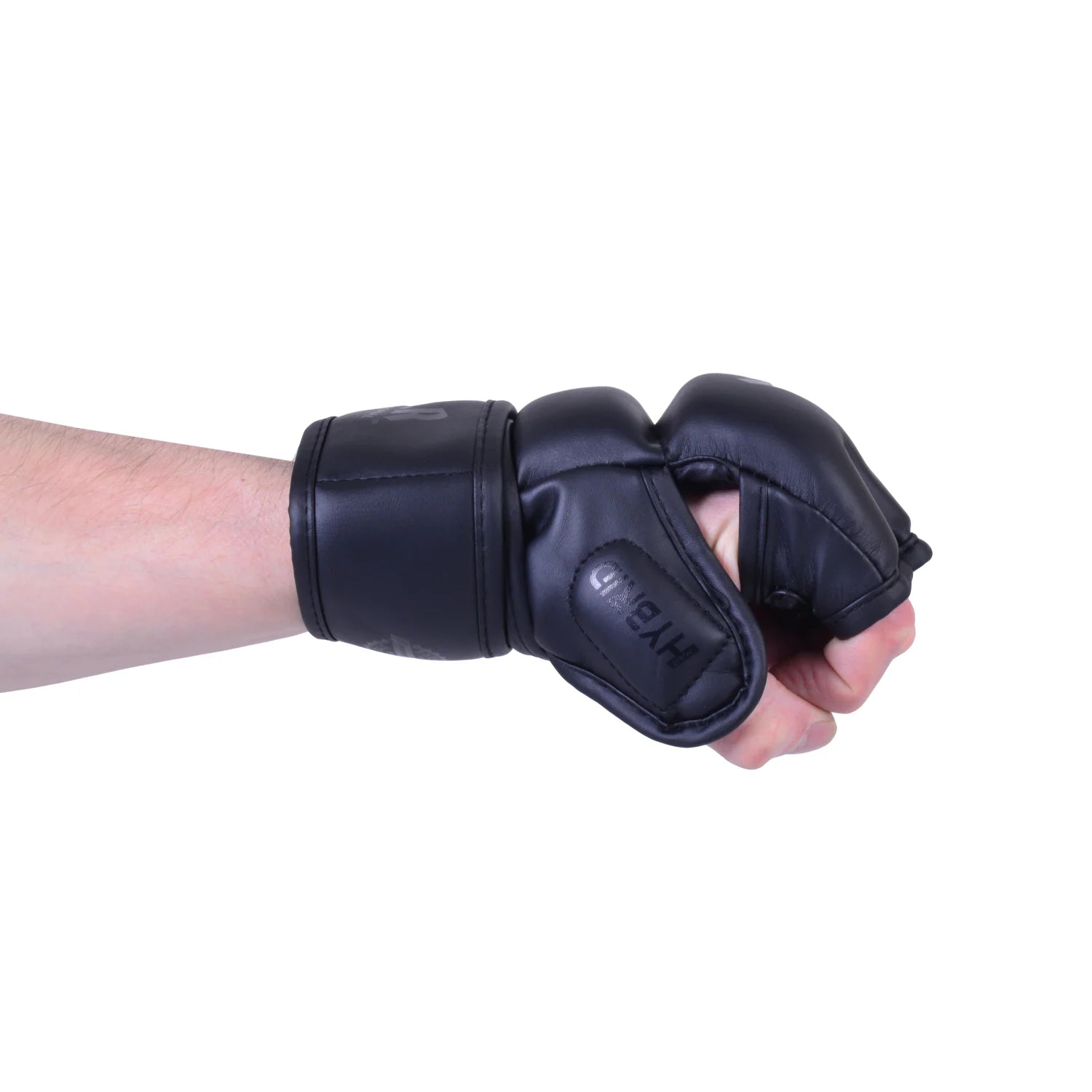MAR-234G | Black MMA Gloves | Fingerless Combat Gloves with Thumb Design - Compact Gloves